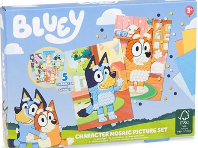 Image 1 of BLUEY MOSAIC STICKER ART SET (£2.99)